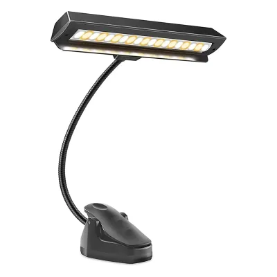 【Latest model】Clip-on Rechargeable Music Stand Light-USB-C Portable for Musicians for Piano for Orchestra Podium Easel