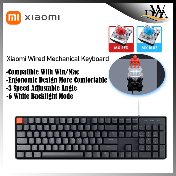 Xiaomi Mi Wired Mechanical Keyboard 104 Keys Full Keys Support Win/Mac ...