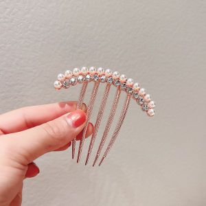 【On Sale】Wedding Hair Accessories Pearls Hair Comb Bride Handmade Headdress