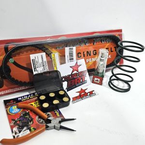 PAKET KIRIAN 6 VBELT ROLLER NINJA BALL & PER CVT & BUSI BRT BEAT SCOOPY SPACY KARBU KARBURATOR