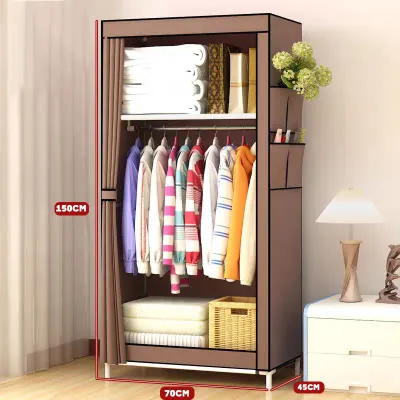 ⚡⚡Tủ treo quần áo Tủ đựng quần áo Tủ nhựa ghép Tủ vải đựng quần áo có cửa kéo khóa Tủ quần áo phong cách hiện đại