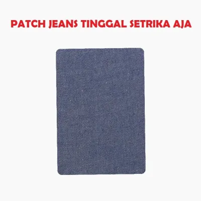 [TOS] Kain Tempelan tambal Jeans lubang Tidak Menjahit Tanpa Jahit sticker celana tinggal setrika aja Iron-On Patch baju lubang denim kulot sobek permak bisa dicuci aman ripped jaket hias dekorasi hiasan aksesoris diy unik