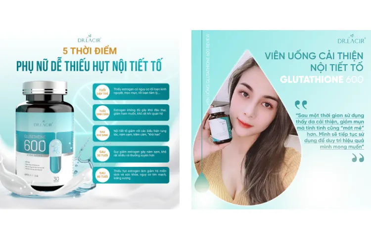 dr lacir glutathione 600 review VIÊN UỐNG TRẮNG DA NGỪA NÁM GLUTATHIONE 600 DR LACIR giá sỉ, giá bán buôn