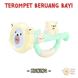 TAIYO Terompet Beruang Bayi Bear Terapi Oral Mulut Tiup Meniup Motorik Motif Horn Mainan Baby Anak