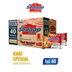 Mie Sedaap Mi instan Goreng Kuah mie Khas indonesia harga Borong Pack karton isi 1bks-40bks.