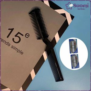 Suomi Trimmer Comb Hair Razor Comb Professional Styling Tool with 2 Blades