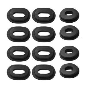 12x Black Rubber Side Cover Grommets For CG125 CB100 550K 550F 750F CB125S XL 100 125 SL Motorcycle Motorbike