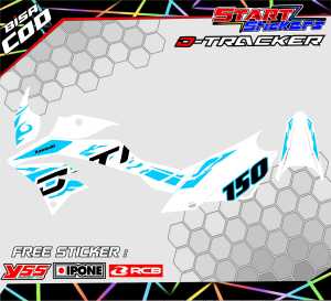 STRIPING VARIASI MOTOR D TRACKER / STIKER LIST KAWSAKI MOTOR KLX D TRACKER