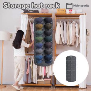 Baseball Cap Display Rack Door Back Wall Felt Hat Holder Wall Mounted Stackable Hanging Bag Storage Double Row