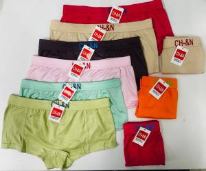 Womens Boxer Briefs 12PCS Cotton boxer shorts for Women Panty 6pcs Bakser brief womens Plain Underwear