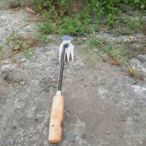 Weeding Garu Harrow Manual Weeding Hoe Weeding Puller Hoe Weeding Remover Alat Berkebun Gagang Kayu