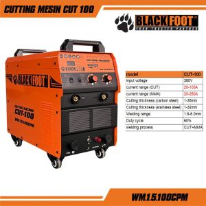 Mesin Las Plasma Cutting MMA (2in1) BLACKFOOT CUT-100 Welding Potong Compressor WM.1.5.100CPM