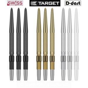 TARGET Dart Point - SWISS GRD POINT BLACK/GOLD/SILVER REPLACEMENT STEEL DART POINT 3Pcs/Pack