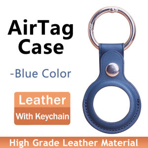Leather Case For Apple AirTag Locator Tracker Air Tag With Keychain Anti-lost Cover Protective Casing Airtags Holder Top Sale