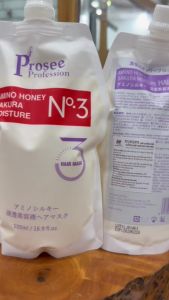 [CHÍNH HÃNG]- Hấp Phục Hồi Tóc Mềm Mượt Prosee AMINO HONEY SAKURA MOISTURE Túi 500ml (PT5)