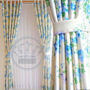 GORDEN JENDELA DAN PINTU RUANG TAMU 12 RING SMOKRING BLACKOUT SHABBY IMPORT MURAH TEBAL TIDAK TEMBUS PANDANG