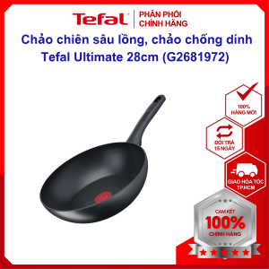 |HỎA TỐC 2H| Chảo chiên sâu lồng chảo chống dính Tefal Ultimate 28cm (G2681972) -dùng mọi loại bếp bảo hành 2 năm - sản xuất tại Pháp