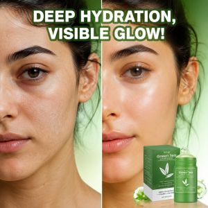 Hoygi Green Tea Moisturizing Mask Stick Facial Cleanser Gentle Deep Cleanse Hydrating Skin Barrier Support Pore Care Daily Face Mask Stick for Women Men Skincare Beauty Essential Travel Friendly Face Care