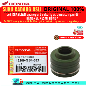 Seal klep Beat fi Original Sil klep Beat pop sporty Ori Honda Seal klep Vario original Seal sil klep PCX ADV Scoopy Supra X125 Verza Revo Original AHM GB4