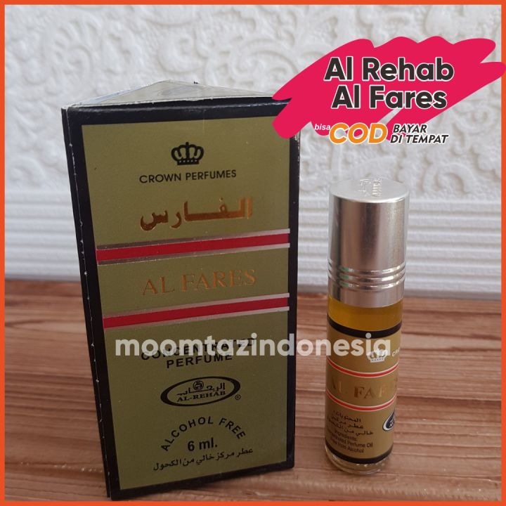 Parfum Al Rehab Al Fares Roll On 6ml Original pcs Non Alkohol