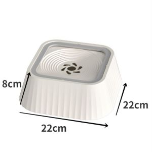Pet Dog Water Bowl Anti-overturning Anti-slip Drinking Water Neck Protection Floating Bowl dispenser
