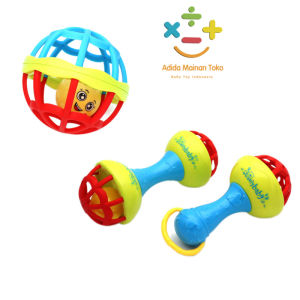 1Pcs Mainan Kerincingan Bayi Teether Rattle Stick Gigitan Bayi BPA Free Mainan Anak Krincingan Emoticon Lucu Baby Toys