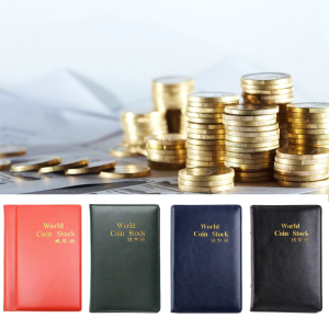 60 túi tiền xu Album Bộ sưu tập tiền xu cuốn sách trang trí nhà Album Ảnh Album chủ sở hữu sách sưu tập sổ lưu niệm