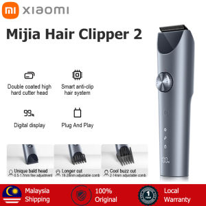 Xiaomi Electric Hair Clipper 2 Cordless Hair Cutter Machine For Man Kids Hair Trimmer Low Noise 2 Speed Hair Shaver Machine 理发器