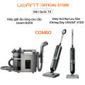 {COMBO}Máy Hút Bụi Lau Sàn Khô Ướt Không Dây UWANT X100 + máy giặt và hút đa năng UWANT B200 xám  , màn hình thông minh. 