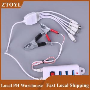 【PH Local Stock】 3USB Clip With Switch Charger Mobile Phone Charger USB Interface Universal Battery Mobile Phone Charger