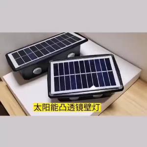 New 4/6 LED Outdoor Waterproof Solar Garden Light Automatic Sensor Wall Light Up and Down Lighting Decoration Fence Light for Yard Villa House Corridor Patio Landscape Warm White