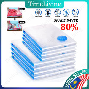 Vacuum Bag Clothes Storage Reusable Vacum Seal Bag Compression Bag Bag Pump Vakum Beg Baju Melancong [F42]