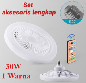 Lampu Kipas Angin Remote 2in1 Lampu Plafon Multifungsi Lampu Kipas LED 50W Antarmuka E27 856