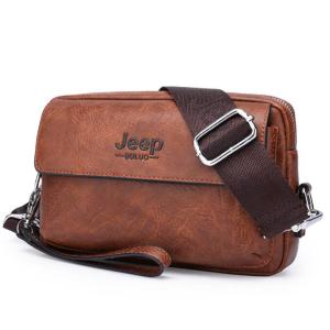 JEEP BULUO Túi Đưa Thư Mới Túi Xách Cặp Sách Du Lịch Nam Chống Nước PU Túi Đeo Chéo Nam Túi Đựng Điện Thoại Sức Chứa Lớn