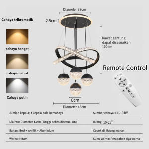 lampu gantung ruang tamu kristal minimalis dekorasi led lampu hias gantung ruang makan hotel bar