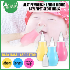 Alat Pembersih Lendir Hidung Bayi Nasal Aspirator Pipet Penyedot Ingus Nose Cleaner Peralatan Pembantu Pengisap Ketika Anak Flu Pilek - HOMIA