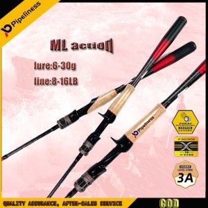 Pipeiness Cần Câu Cá Cần Câu Máy Đứng/Máy Đúc 2 Đoạn 1.8/2M Cần Câu Cá MLaction Cần Câu Lure Cần Câu Du Lịch Bằng Sợi Carbon Cacbon Chéo