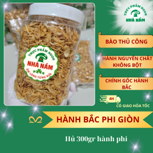 Hành Bắc Phi Khô - Giòn Thơm - Sạch - Không Bột - 300g"