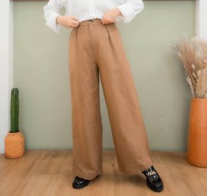 kulot linen basic wanita / kulot linen wanita / kulot wanita / kulot hits / kulot linen cewek