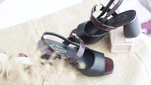 New Summer WomenS Sandals With High Chunky Heels Comfortable And Versatile Color-Block Fashion Sandals For Women