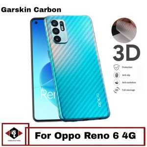 Garskin Oppo Reno 6 4g Skin Carbon Hydrogel  Pelindung Belakang Hp