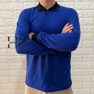 HRFASHION Kaos Kerah PoloShirt Lengan Panjang/ Kaos Polo Shirt