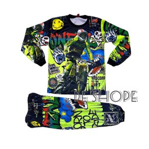 COD / SETELAN  BAJU MOTORCROSS ANAK ANAK TERBARU / BAJU BALAP ANAK LAKI LAKI TERMURAH / BAJU SEPEDA ANAK / SET BAJU BALAP ANAK