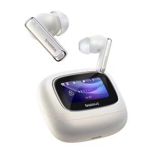 Baseus หูฟังบลูทูธ M2s อัลตร้าหูฟังไร้สายสมาร์ทหน้าจอ52dB ตัดเสียงรบกวนหูฟังเสียง3มิติ5.4พื้นที่