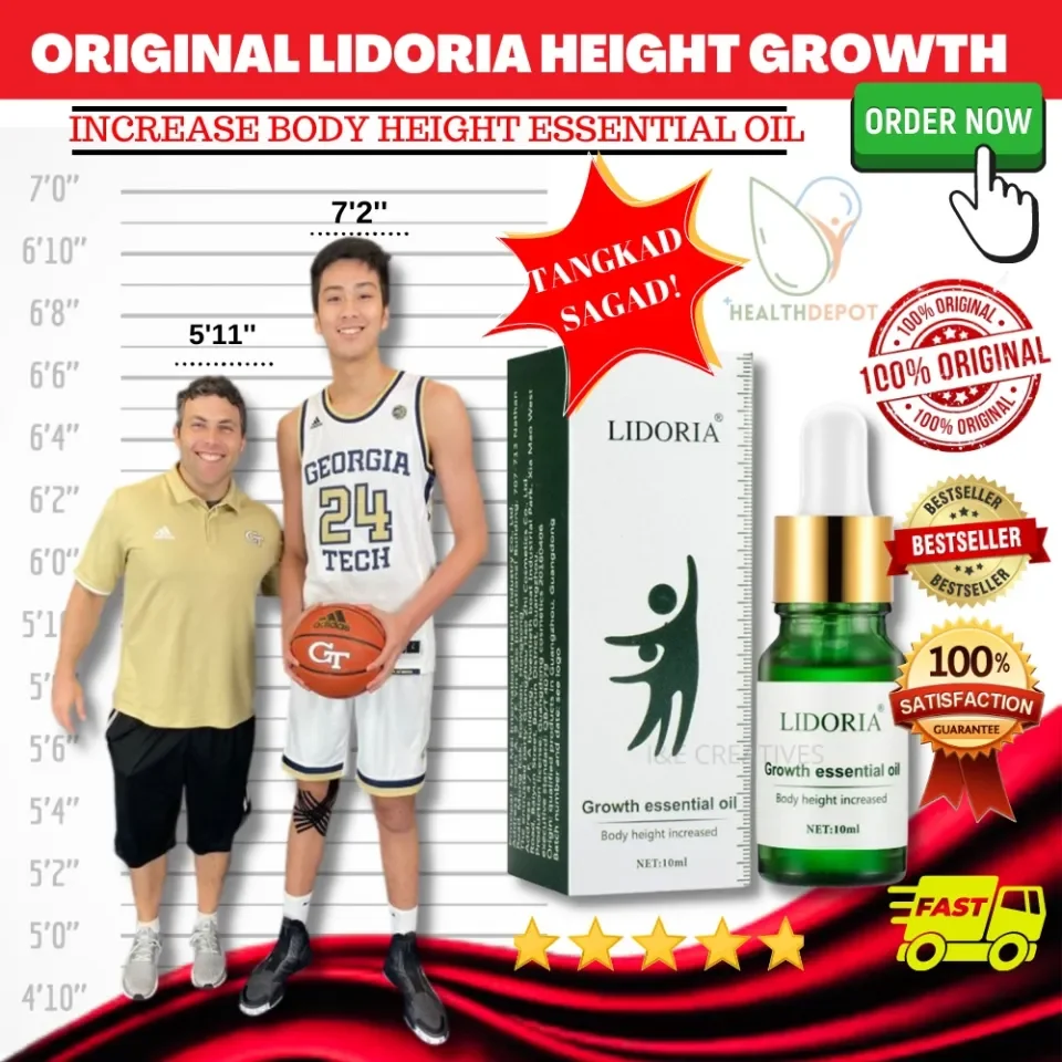 ORIGINAL Lidoria Height Growth Essential Oil Pampatangkad Height