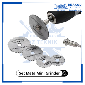 Mata Bor Mini Gerinda Kayu Mata Grinda Potong Set 7Pcs Komplit HSS Saw Blade Ukir Potong Cuner