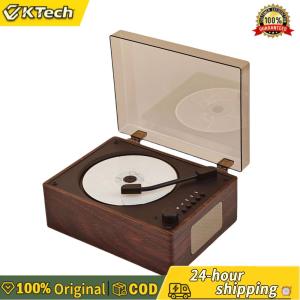 【Free Shipping】 Retro CD Player Rechargeable Remote Control Portable CD Player Bluetooth-Compatible 5.0 Support CD BT USB 3.5mm AUX Home Music Player Home Decor