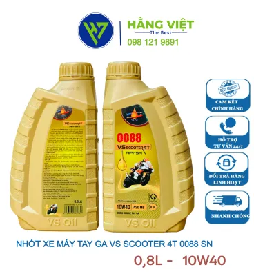 NHỚT XE MÁY TAY GA VS SCOOTER 4T CAO CẤP 08 LÍT