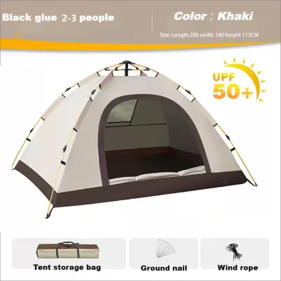 (LOCAL SPOT) Camping Tent 2/3/4 Person Tents for Family Camp Tent Waterproof Windproof Outdoor for Backpacking Hiking Easy Setup with Storage Bag
