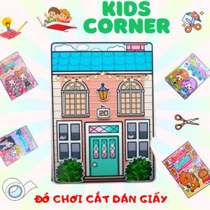 Đồ chơi ngôi nhà búp bê giấy Toca Boca DIY sáng tạo cho bé gái